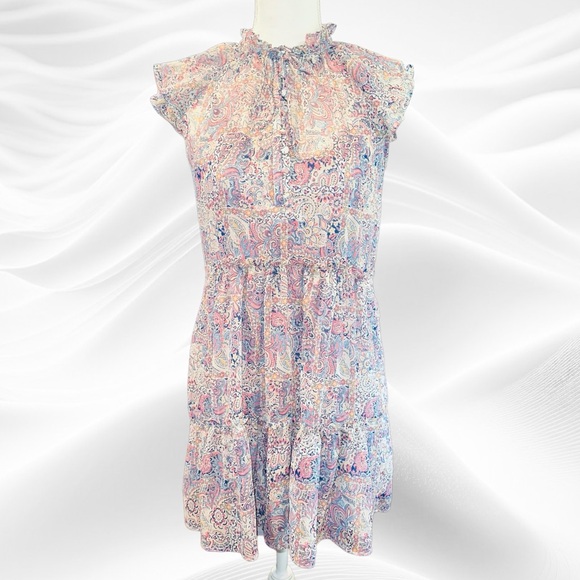 NEW Generation Love XS MIRABELLE Paisley Dress - Mosaic‎ Paisley Tiered Ruffle - Picture 3 of 11